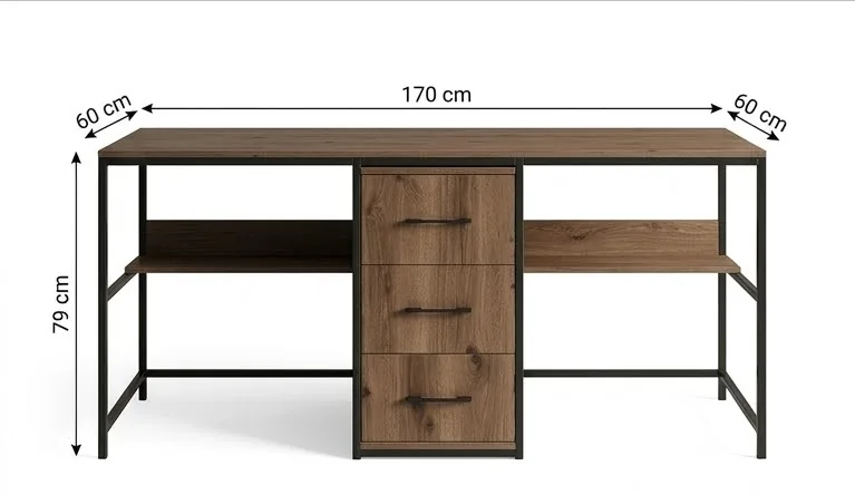 Writing Desk with Drawer Unit hover